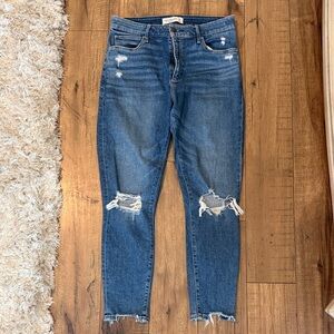 Abercrombie & Fitch The Super Skinny Ankle High Rise Jeans